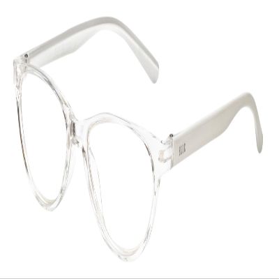 Calabria L 15579 Reading Glasses +1.75 Crystal Clear White Women Designer Trendy Chic Reader Stylish Fashion Modern Eyeglass