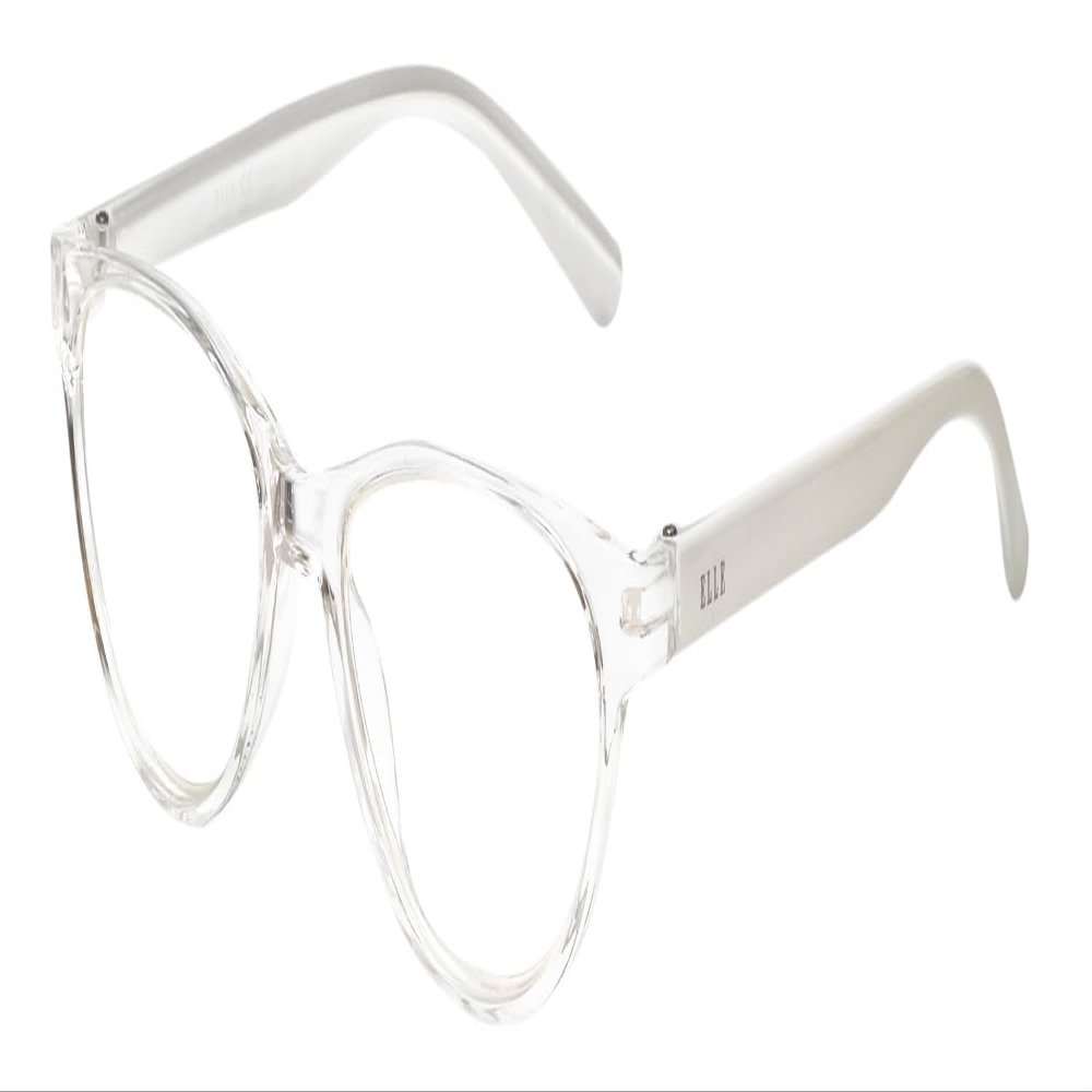 Calabria L 15579 Reading Glasses +1.75 Crystal Clear White Women Designer Trendy Chic Reader Stylish Fashion Modern Eyeglass