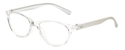 Calabria L 15579 Blue Light Filter Reading Glasses +0.50 Crystal Clear White Women Designer Trendy Reader Fashion Eyeglasses