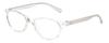 Calabria L 15579 Blue Light Filter Reading Glasses +0.50 Crystal Clear White Women Designer Trendy Reader Fashion Eyeglasses view 1