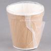 10 oz. Kraft Ripple Individually Wrapped Paper Hot Cup - 500/Case view 1