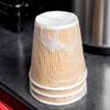 10 oz. Kraft Ripple Individually Wrapped Paper Hot Cup - 500/Case view 2