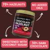 Wilderness Poets, Organic Chocolate Hazelnut Butter - (64 Ounce - 4 Pound) - Bulk, Wide-Mouth Glass Jar - No Palm Oil - Simple Ingredients - 70% Hazelnuts, 30% Dark Chocolate Sweetened with Coconut Sugar view 4