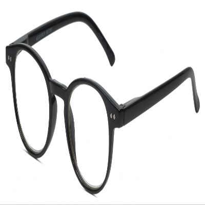Calabria Beene Designer Reading Glasses +2.50 Gloss Black Silver Mens Classic Readers Stylish Trendy Modern Eyeglass