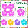 200 Pack Hawaii Laua Paper Napkins Tropical Luncheon Disposable Napkins Hawaii Hibiscus Beverage Napkins for Beach Summer Hawaiian Luau Party Supplies Tableware Decorations view 2