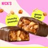 NICKS Peanuts & Fudge Keto Chocolate Bars No Added Sugar 180 Calories, 4 Net carbs, Gluten Free Sweets Low carb Candy Snack Bar  15-Pack (40g Each) view 4