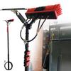 18FT-36FT Window Cleaning Pole Water Fed Telescopic Brush Extendable Cleaner Conservatory Roof,Cleaning Photovoltaic and Solar Panels,7.2M#24FT view 1