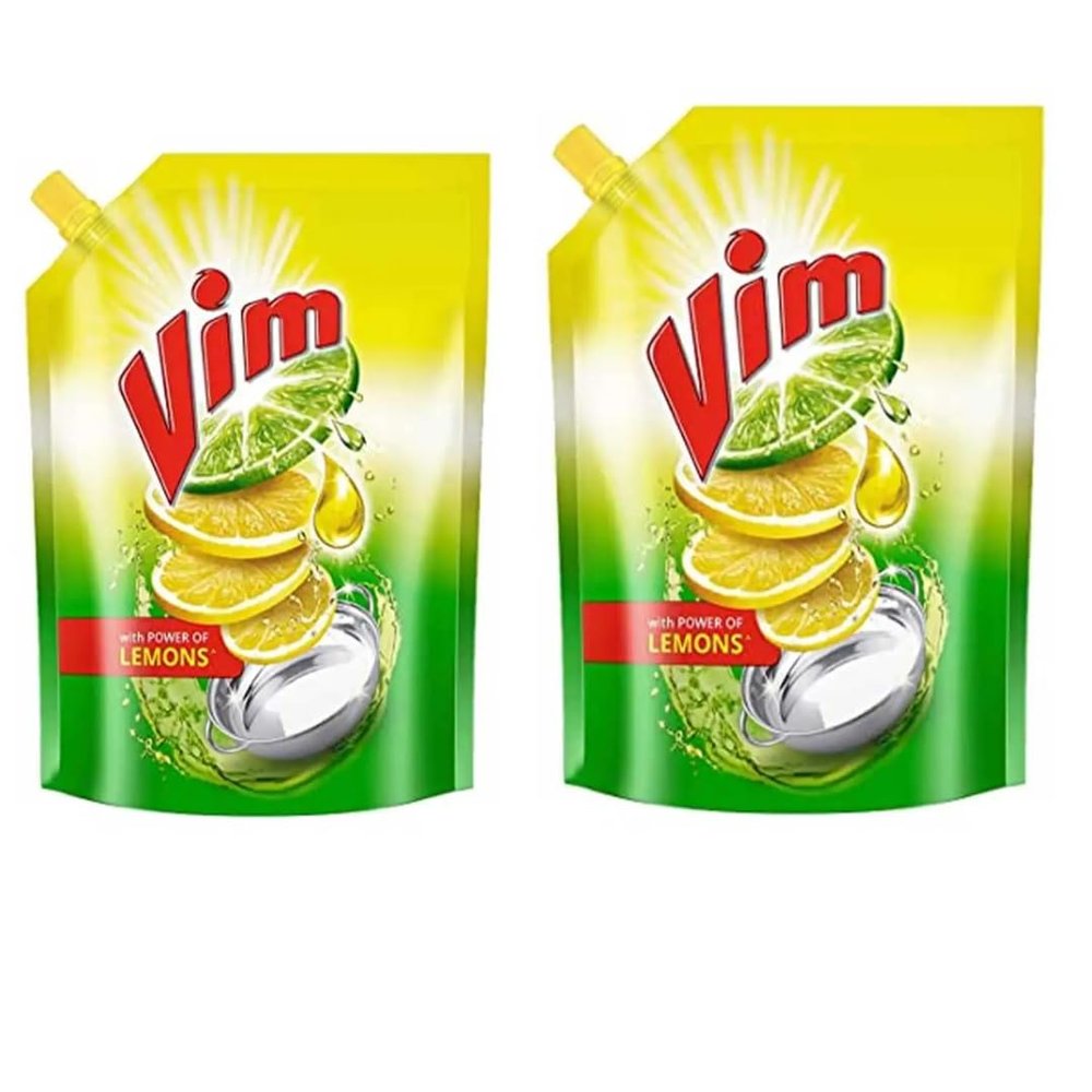 HUMARABAZAR Vim Dishwash Liquid Gel Lemon, 900 ML (PACK OF 2)...Unique