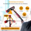 Water Fed Pole Kit, 20-36ft Water Fed Cleaning System Window Glass Solar Panel Washing Tool with 66' Hose and 4 Outlet Holes, Adjustable Window Cleaning Pole,9m/30ft view 2