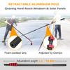 Water Fed Pole Kit, 20-36ft Water Fed Cleaning System Window Glass Solar Panel Washing Tool with 66' Hose and 4 Outlet Holes, Adjustable Window Cleaning Pole,9m/30ft view 3