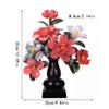 Artificial Bonsai Tree New Chinese Style Bonsai Ornaments Jade Peony Flower Living Room Home Decoration Wine Cabinet Porch Jade Carving Office Decoration Bonsai view 2