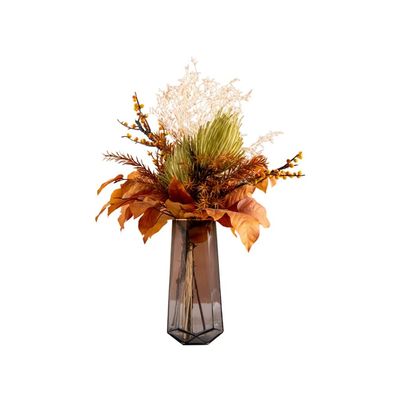 Artificial Bonsai Tree Simulazione Di Lusso Leggero Set Floreale Vaso Di Vetro Nordic Soggiorno Tavolo Da Pranzo Fiori Finti Bouquet Di Fiori Secchi Decorazione Ornamenti Office Decoration Bonsai