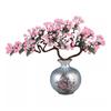 AMONG Artificial Bonsai Tree Jade Bonsai Jade Living Room Ornament Home Modern Ornament Chinese Desktop Craft Jade Carving Ornament Office Decoration Bonsai, Small view 1