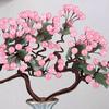 AMONG Artificial Bonsai Tree Jade Bonsai Jade Living Room Ornament Home Modern Ornament Chinese Desktop Craft Jade Carving Ornament Office Decoration Bonsai, Small view 3