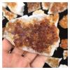 AMHIL Natural Crystal Rough Natural Citrine Cluster Geode Crystal Quartz Natural Specimen (Color : 100-140g) view 1