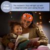Mezeic Cute Sleep Masks Cartoon Dinosaur Eye Mask Plush Sleeping Mask & Travel Blindfold - Funny Novelty Eye Shade for Women Men (Orange Dinosaur) view 3
