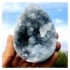 AMHIL Natural Crystal Rough 500g Natural Beautiful Blue Celestite Crystal Geode Cave Quartz Cluster Mineral Specimen Healing view 1