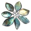 AMHIL Natural Crystal Rough 1Lot Natural Irregular Shape Labradorite Healing Crystal Chakra Reiki Pendant Fit Necklace view 1