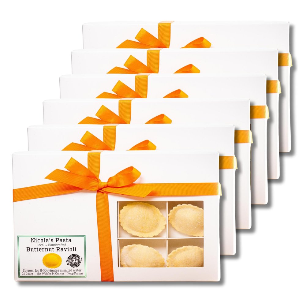 6 Boxes of Artisanal Handcrafted Ravioli for a Taste of Italian Tradition | 24 Count per Box - Crafted with Passion and Care | Gourmet Entre, Side or Starter | Natural Ingredients and No