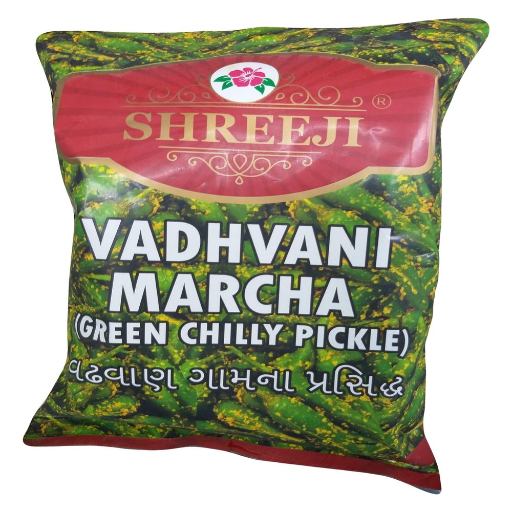 Mahavir Shreeji Vadhvani Marcha (Green Chilly Pickle), 200gm