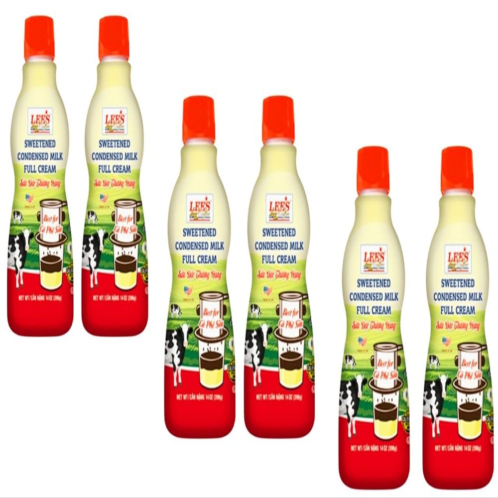 NineLife Basics 3 Packs - Lee's Coffee - Sweetened Condensed Milk Full Cream Bottle 14 Oz