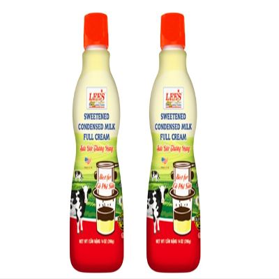 NineLife Basics 1 Pack - Lee's Coffee - Sweetened Condensed Milk Full Cream Bottle 14 Oz