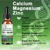Calcium Magnesium Zinc Liquid Drops, Liquid Magnesium Glycinate 500mg Calcium 1000mg with Vitamin D3,K2,B6,B12,Coq10 for Bone Strength, Muscle Function,6X Stronger Than Gummies Capsules view 4