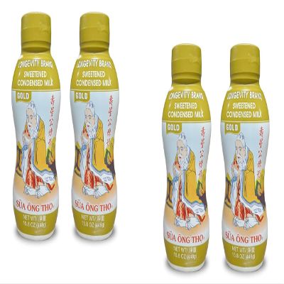 NineLife Basics 2 Packs - Longevity Gold Sweetened Condensed Milk Sweetened Condensed Milk Full Cream from Canada - 15.8 Oz