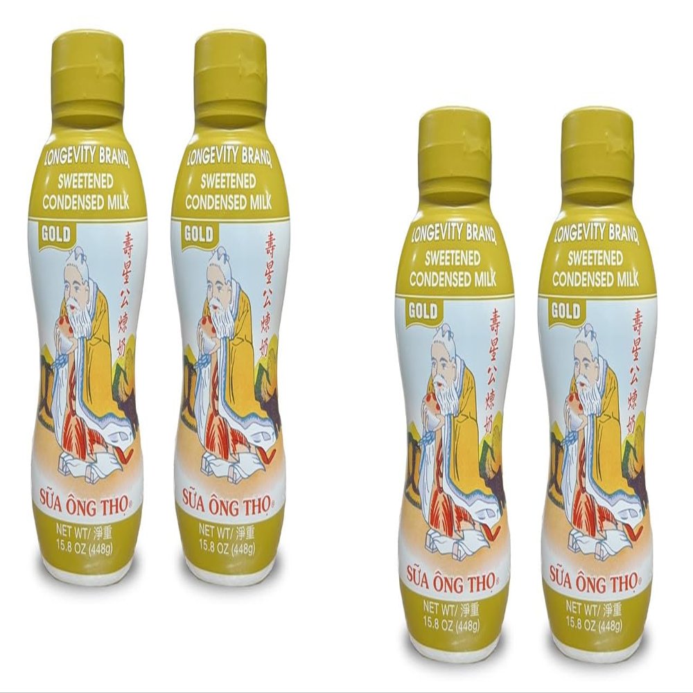 NineLife Basics 2 Packs - Longevity Gold Sweetened Condensed Milk Sweetened Condensed Milk Full Cream from Canada - 15.8 Oz