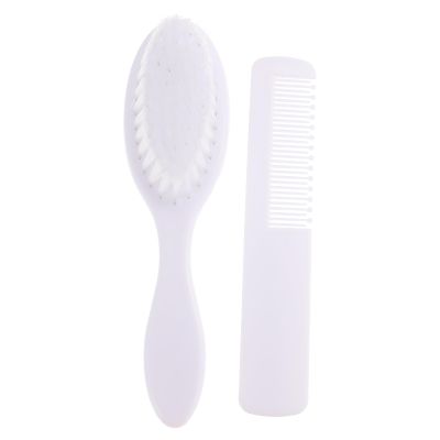 Abaodam Baby Comb Baby Ear Cleaner Baby Bath Scrubber Bath Back Brush Wooden Massage Comb Baby Shower Food Storage Containers Baby Suit Scalp Newborn Suite White Abs Hair, 15.3X4X2.5CM