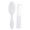Abaodam Baby Comb Baby Ear Cleaner Baby Bath Scrubber Bath Back Brush Wooden Massage Comb Baby Shower Food Storage Containers Baby Suit Scalp Newborn Suite White Abs Hair, 15.3X4X2.5CM view 1