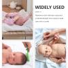 Abaodam Baby Comb Baby Ear Cleaner Baby Bath Scrubber Bath Back Brush Wooden Massage Comb Baby Shower Food Storage Containers Baby Suit Scalp Newborn Suite White Abs Hair, 15.3X4X2.5CM view 4
