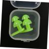 Anneome 6pairs Ear Protectors for Boy Girl Silicone Swimming Earplugs with Case Black Green Yellow Orange for Swimming Water Activities view 2