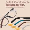 4 Pairs Upgrade Soft Glasses Ear Cushion, Anti Slip Knitting Cotton Eye Glasses Ear Grippers, Comfort Temple Sleeves Tips Eyeglass Ear Pads, Non Slip Eyeglass Grips for Behind the Ear (Multicolor) view 3