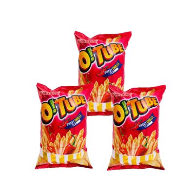 Generic ORION O! Tube Snack Chip Variety Packs - Cheddar Cheese/Sweet Chilli/Jalapeno & Cheese [115g/Flavors] (Sweet Chilli 3ea)