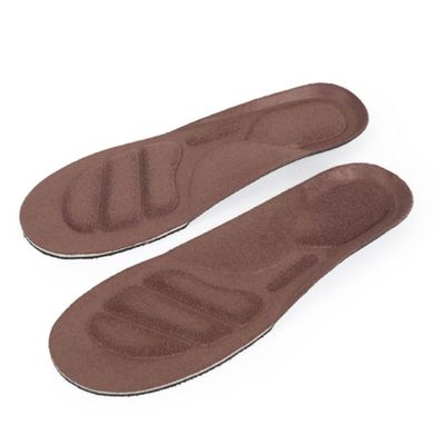 Thickened Absorption Insoles for Sports Breathable Foot Pads Arch Support -Pressure Cushions for Running Jumping Hiking s Brown