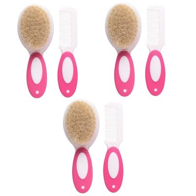 ifundom 6pcs Hairbrush for Newborns Gentle Boy Girl Hair Comb Soft Bristles for Delicate Scalp Care Ergonomic Design for Grooming
