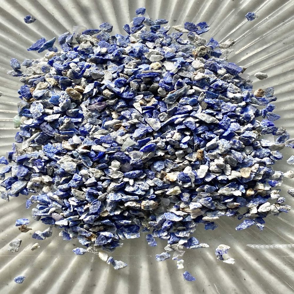 Crystals Rocks - Just Above 2mm - no powder - 2oz - 100% Crystal Life+LOVE! Cleansing Charging Forever! ja2oz (Lapis Lazuli)