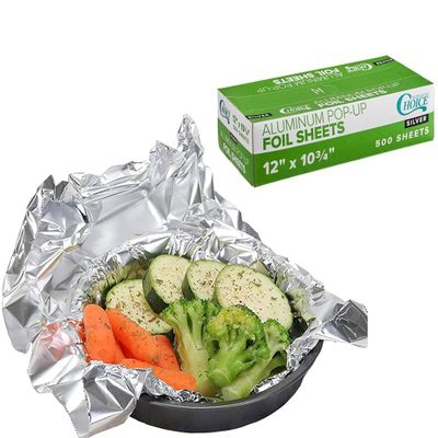 12" x 10.75" Food Service Pop-Up Foil Sheets (1 box - 500 Counts)