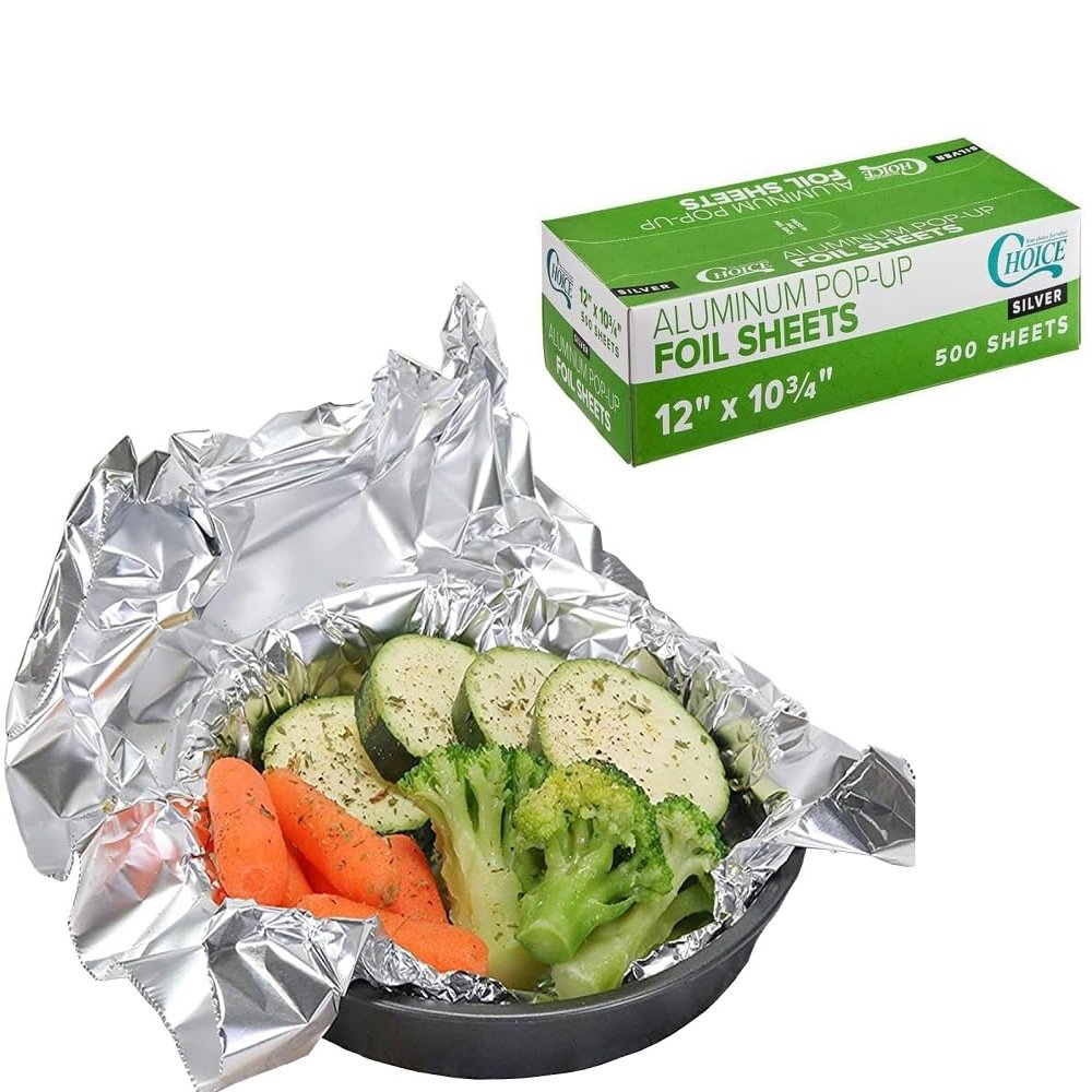 12" x 10.75" Food Service Pop-Up Foil Sheets (1 box - 500 Counts)