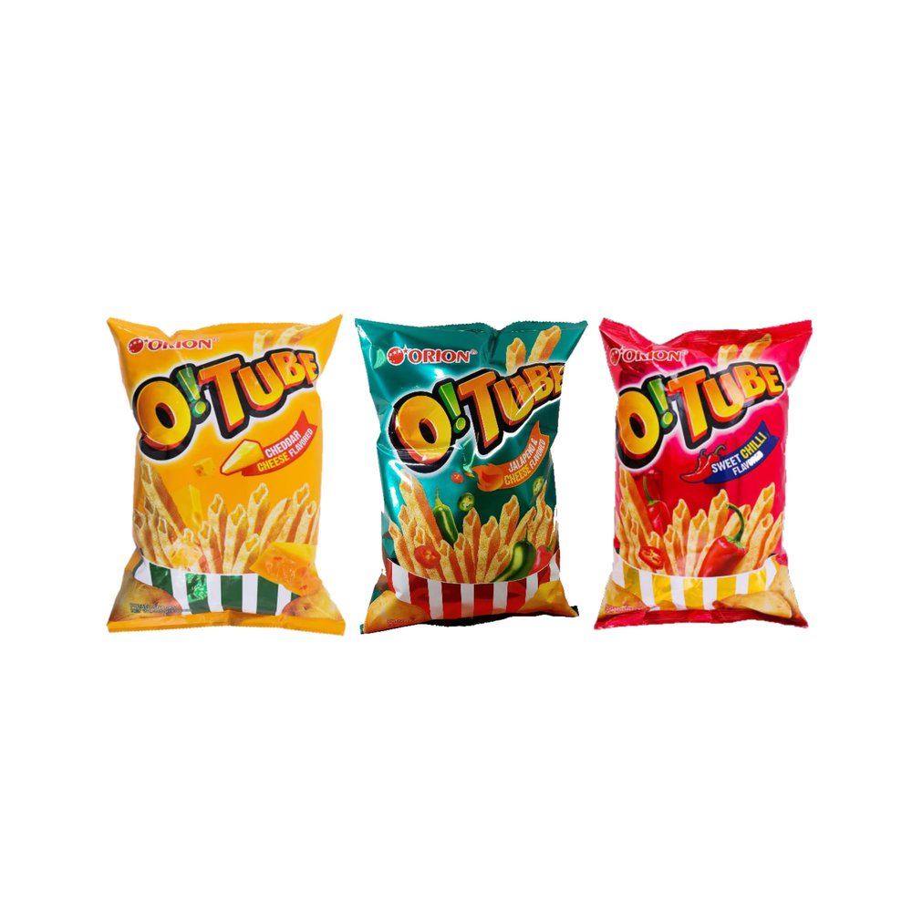 Generic ORION O! Tube Snack Chip Variety Packs - Cheddar Cheese/Sweet Chilli/Jalapeno & Cheese [115g/Flavors] (3 Combo)
