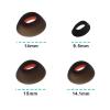 Be In Your Mind 8Pair Black Silicone Earplugs in-Ear Headphones Eartips Replacement Earbuds Headphone Attachments Compatible with JBL Tune Flex 4 Sizes (XS/S/M/L), large view 3