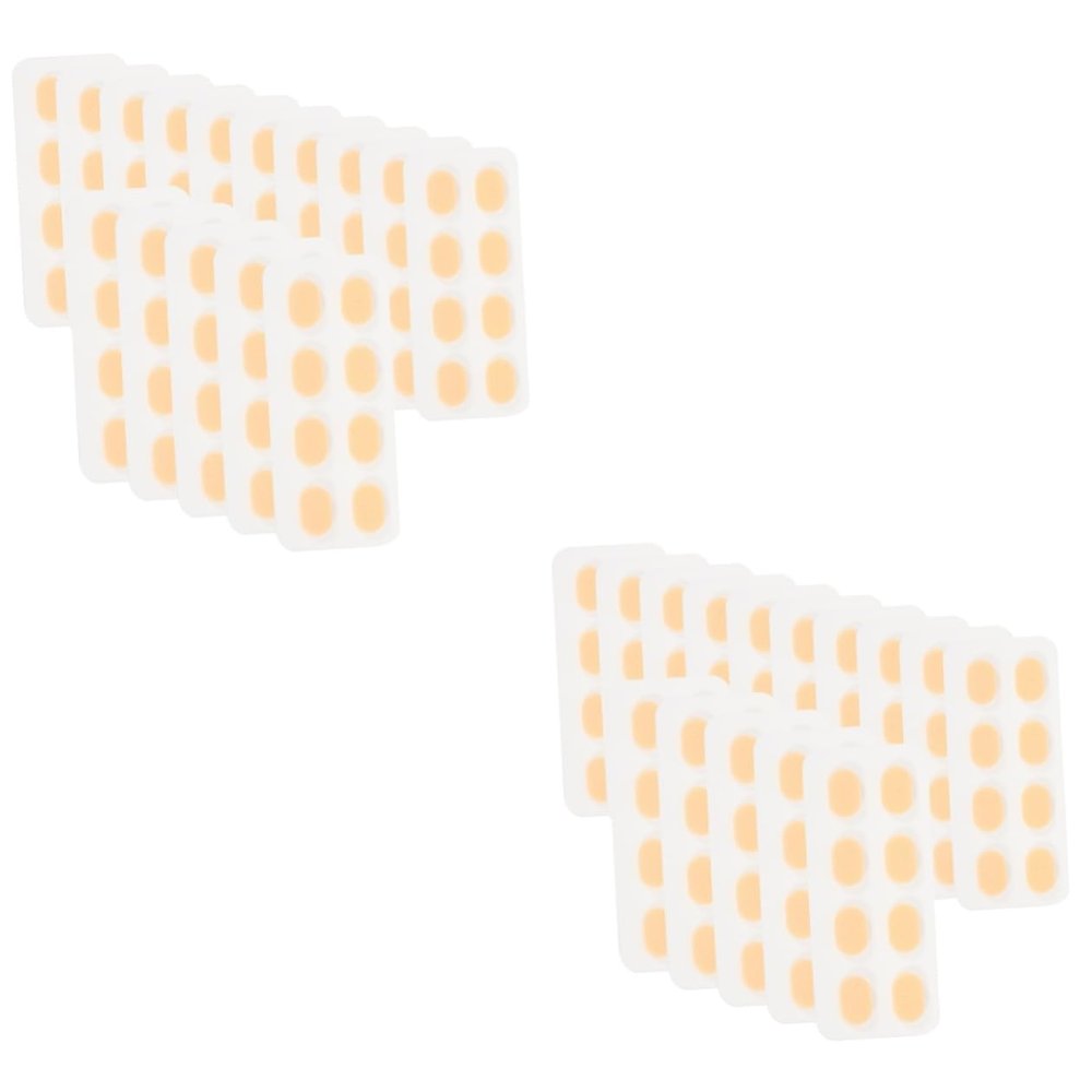 PartyKindom 120pairs Non- Eyeglass Nose Pads Self-Adhesive Eva Comfort Grips Thin Mats for Glasses for Day Wear and Stability