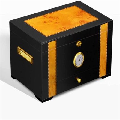 MidiLi Humidor Box Cedar Wood Cigar Humidor Portable Travel Large Storage Cigar Box Home Humidifier Hygrometer Decorative Box