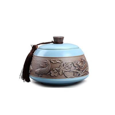 FLaig Cremation urns, Mini Urns Adult Funeral Urn Ceramics Seal Moisture Proof Cremation Urns for A Small Amount Human Ashes 14.5 * 11cm Boxes (Color : OneColor)