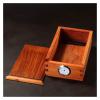 Cigar Case Cigar Box Cigar Humidor, Cigar Box with High Precision Front Digital Hygrometer and Humidification Bar, Cigar Casemade by Cedar Wood, Holds Up to 30 Cigars view 3