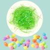 Ausejopeac Easter Grass Green Plastic Craft Shred for Basket Filling,Gift Wrapping for Easter Basket Eggs Decor Filler Gift Wrapping view 2
