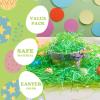 Ausejopeac Easter Grass Green Plastic Craft Shred for Basket Filling,Gift Wrapping for Easter Basket Eggs Decor Filler Gift Wrapping view 3