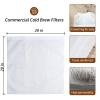 100Pcs Commercial Cold Brew Coffee Filters for 5 Gallon Buckets, 20" X 20" Disposable Coffee Filters with Drawstring for Brew Up To 5 LBS Coffee view 3