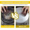 12Pcs Carborundum Sponge Nano Emery Sponges, Pot Cleaning Pads with Carborundum Sponge Brush Eraser Scrub for Kitchen view 4